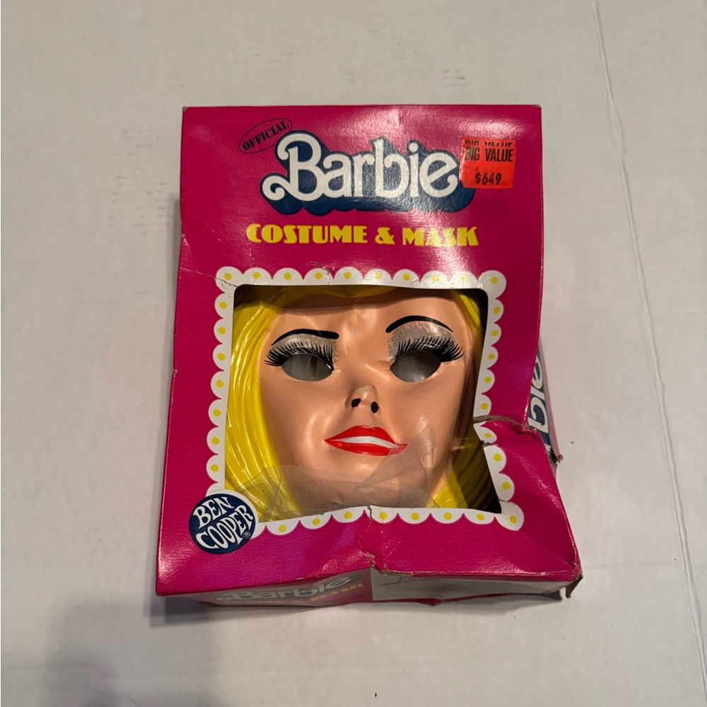 Barbie Costume & Mask - Pink and Yellow